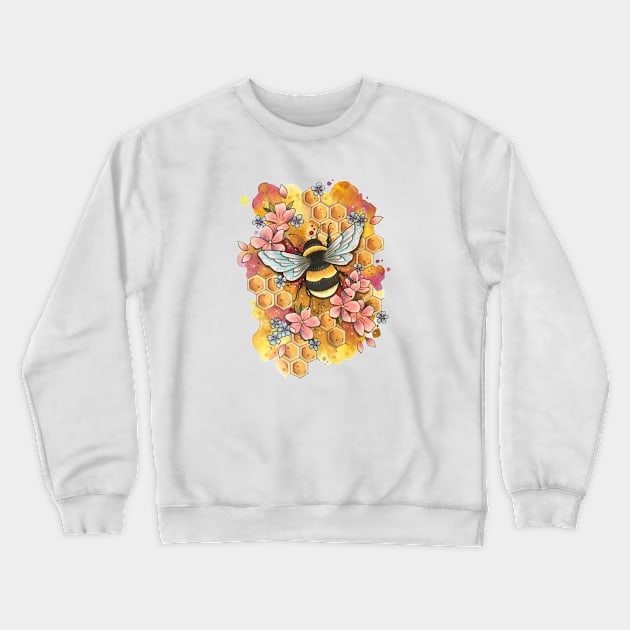 Honeybee Crewneck Sweatshirt by Qwerty